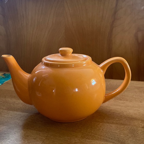 create by just mugs Other - Small Teapot orange 4 inches tall